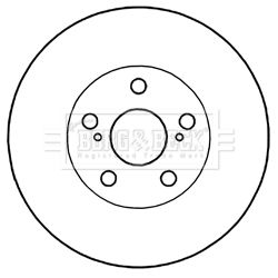 BORG & BECK Тормозной диск BBD5206